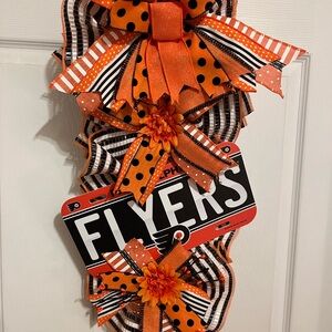 Orange and Black Flyers Door Decoration